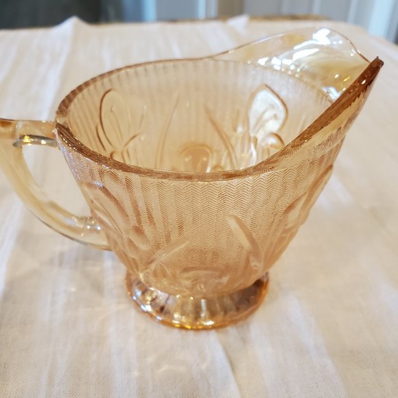 Lot of Iris & Herringbone Iridescent Vintage Glass - Picture 4 of 9